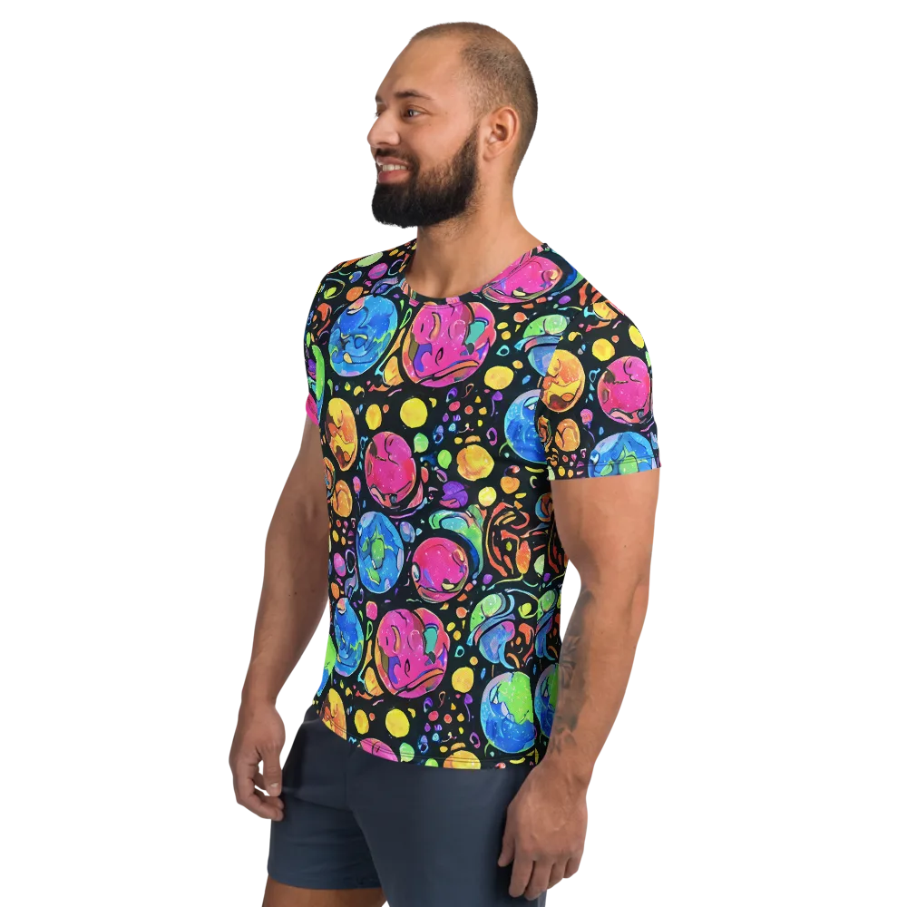 Planet Playground on Men's Athletic T-Shirt — Left