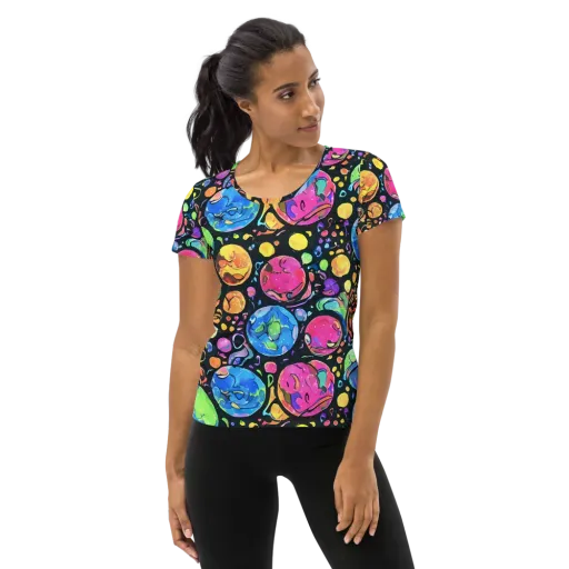 Planet Playground on a Women's Athletic T-Shirt