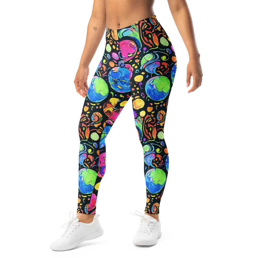 Planet Playground on Leggings — Left Front