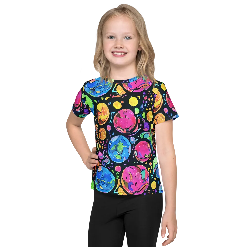 Planet Playground on Kids Crew Neck T-Shirt — Front