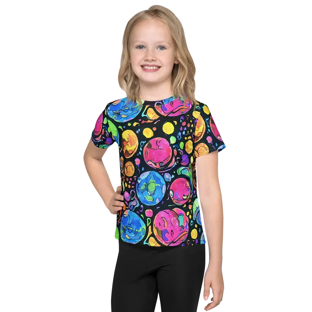Planet Playground on Kids Crew Neck T-Shirt — Front