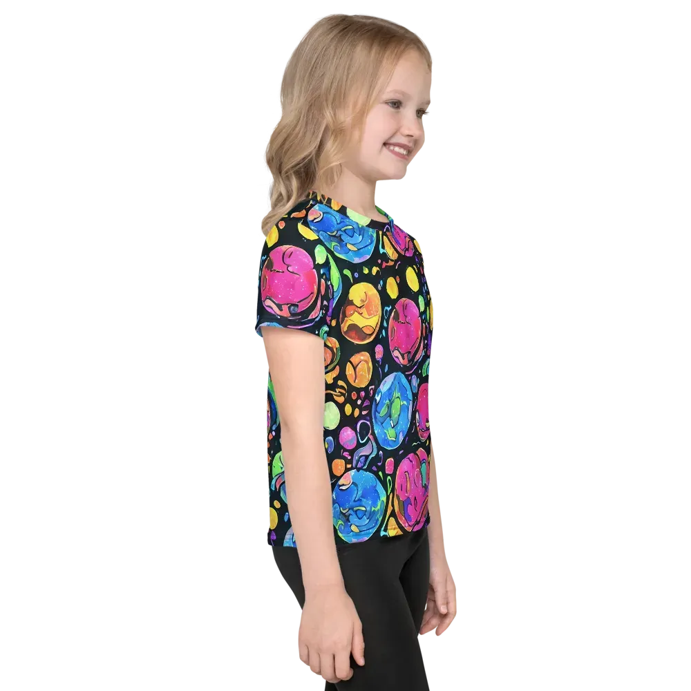 Planet Playground on Kids Crew Neck T-Shirt — Right