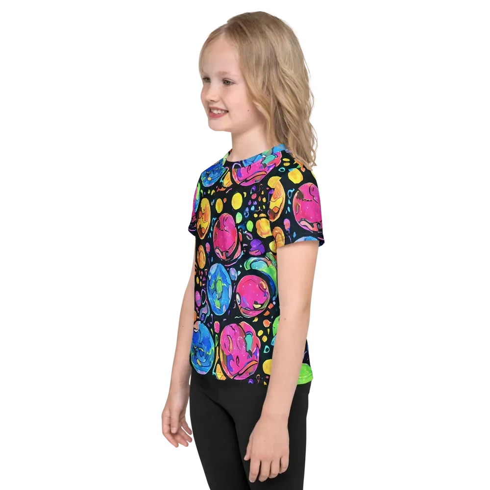 Planet Playground on Kids Crew Neck T-Shirt — Left