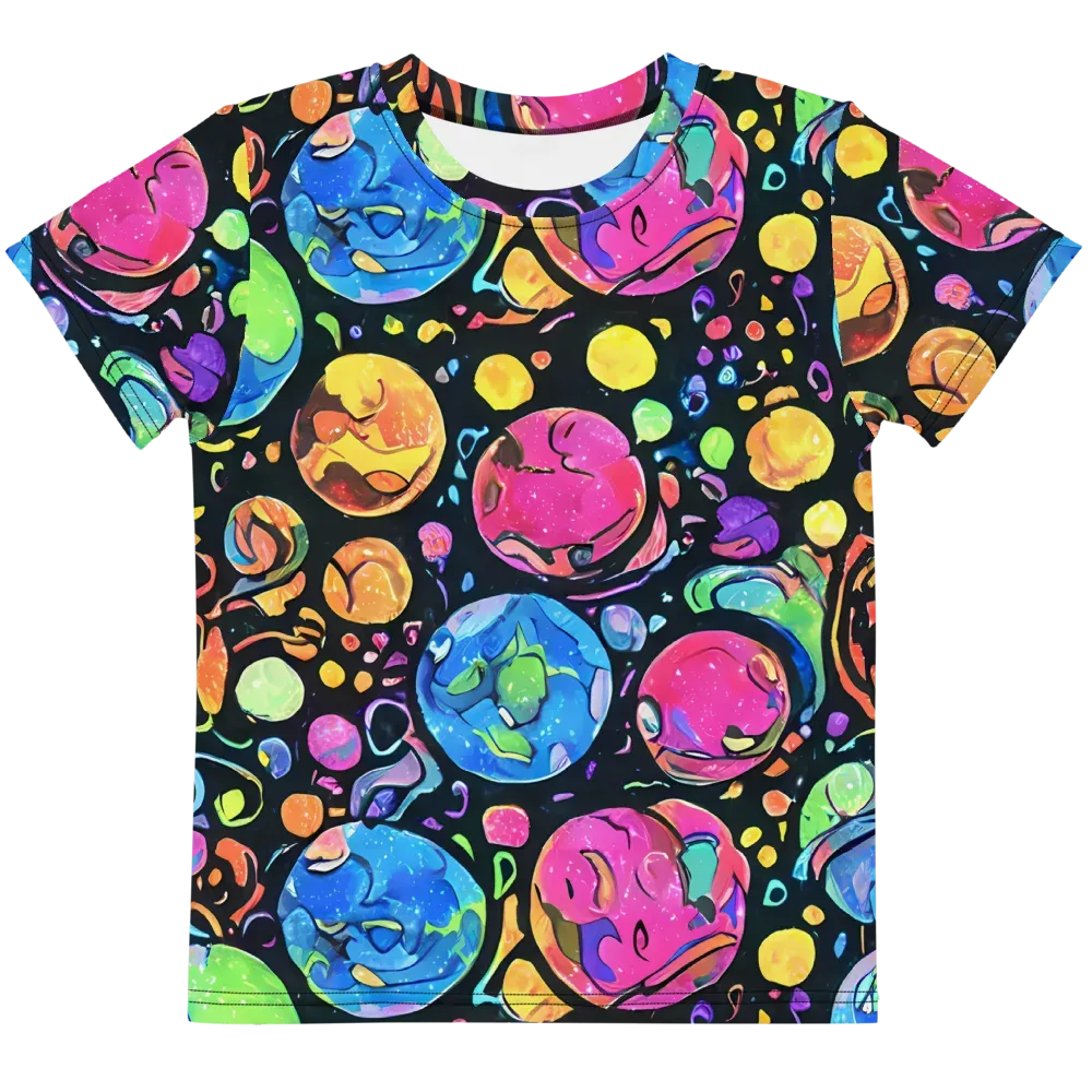 Planet Playground on Kids Crew Neck T-Shirt — Front