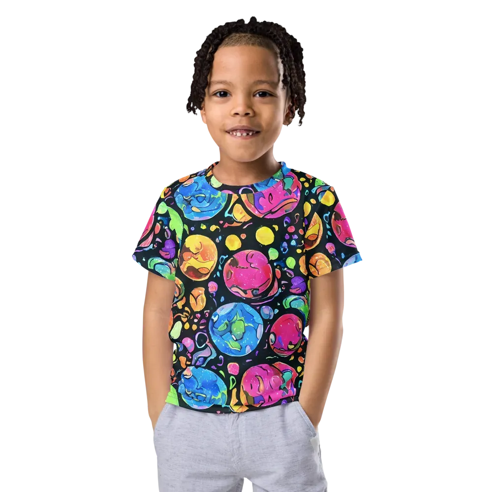 Planet Playground on Kids Crew Neck T-Shirt — Front