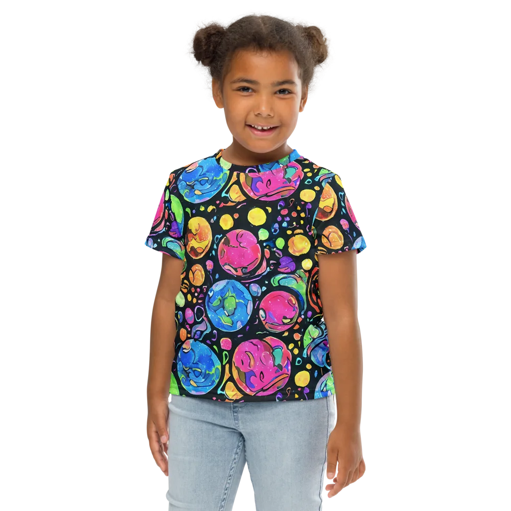 Planet Playground on Kids Crew Neck T-Shirt — Front