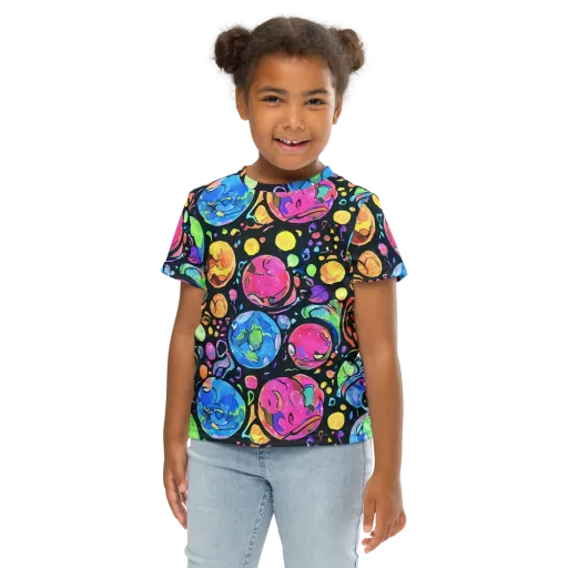 Planet Playground on a Kids Crew Neck T-Shirt
