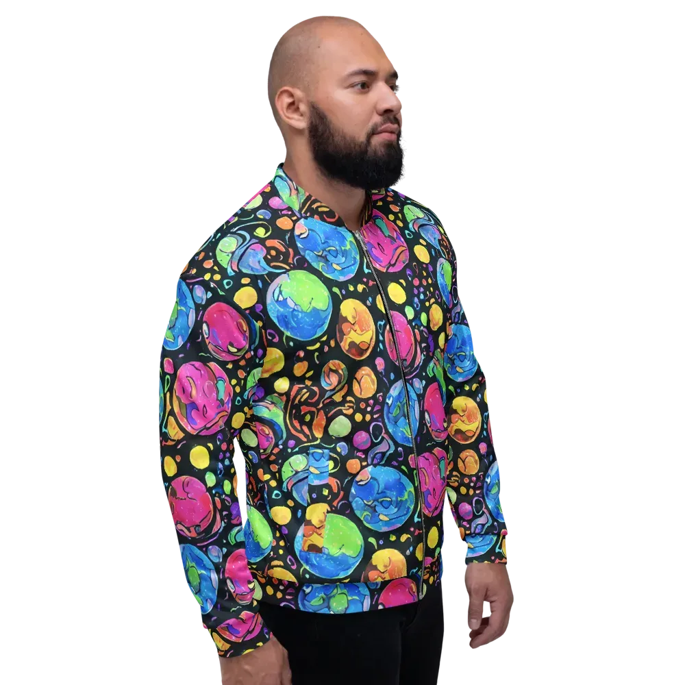 Planet Playground on Bomber Jacket — Right