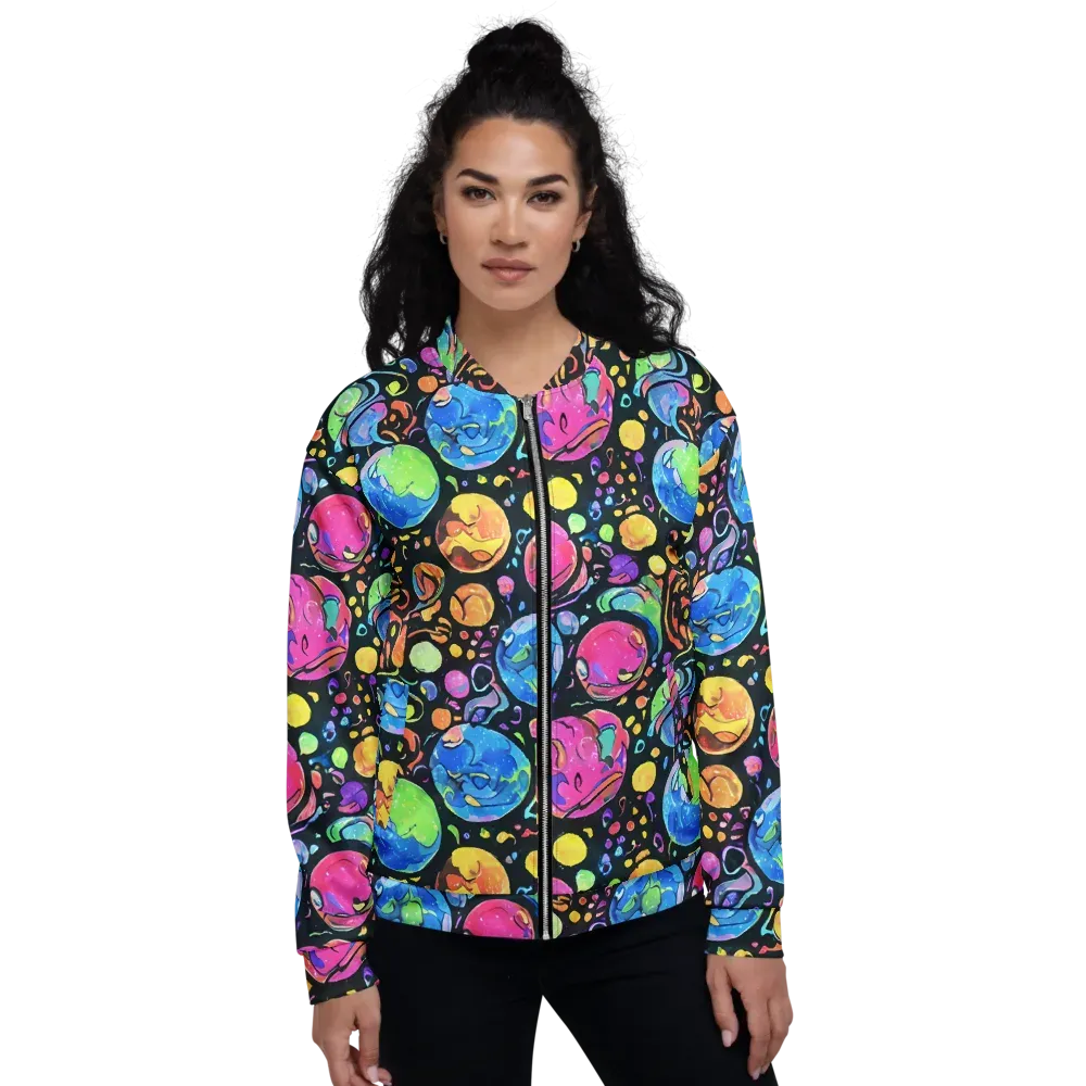 Planet Playground on Bomber Jacket — Front