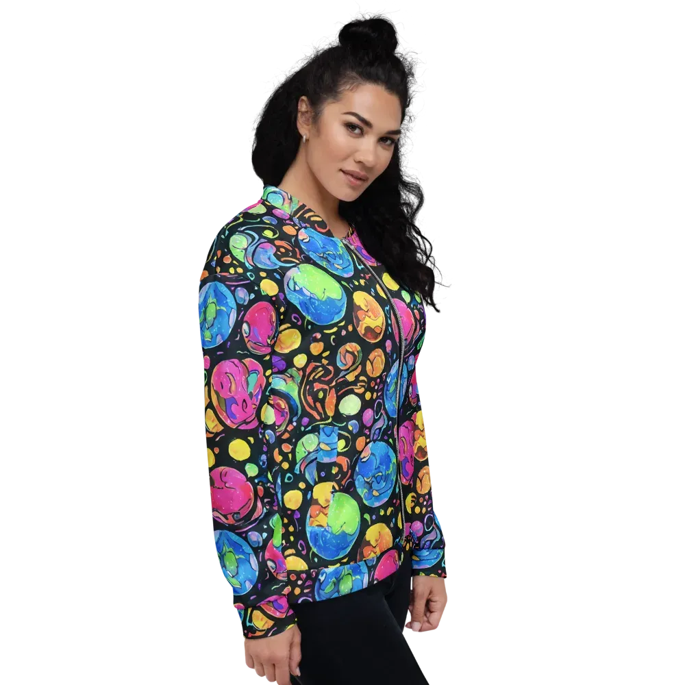 Planet Playground on Bomber Jacket — Right