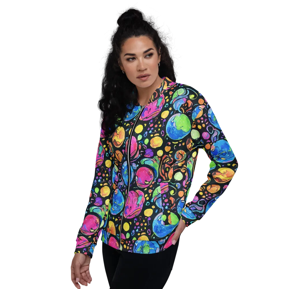 Planet Playground on Bomber Jacket — Left