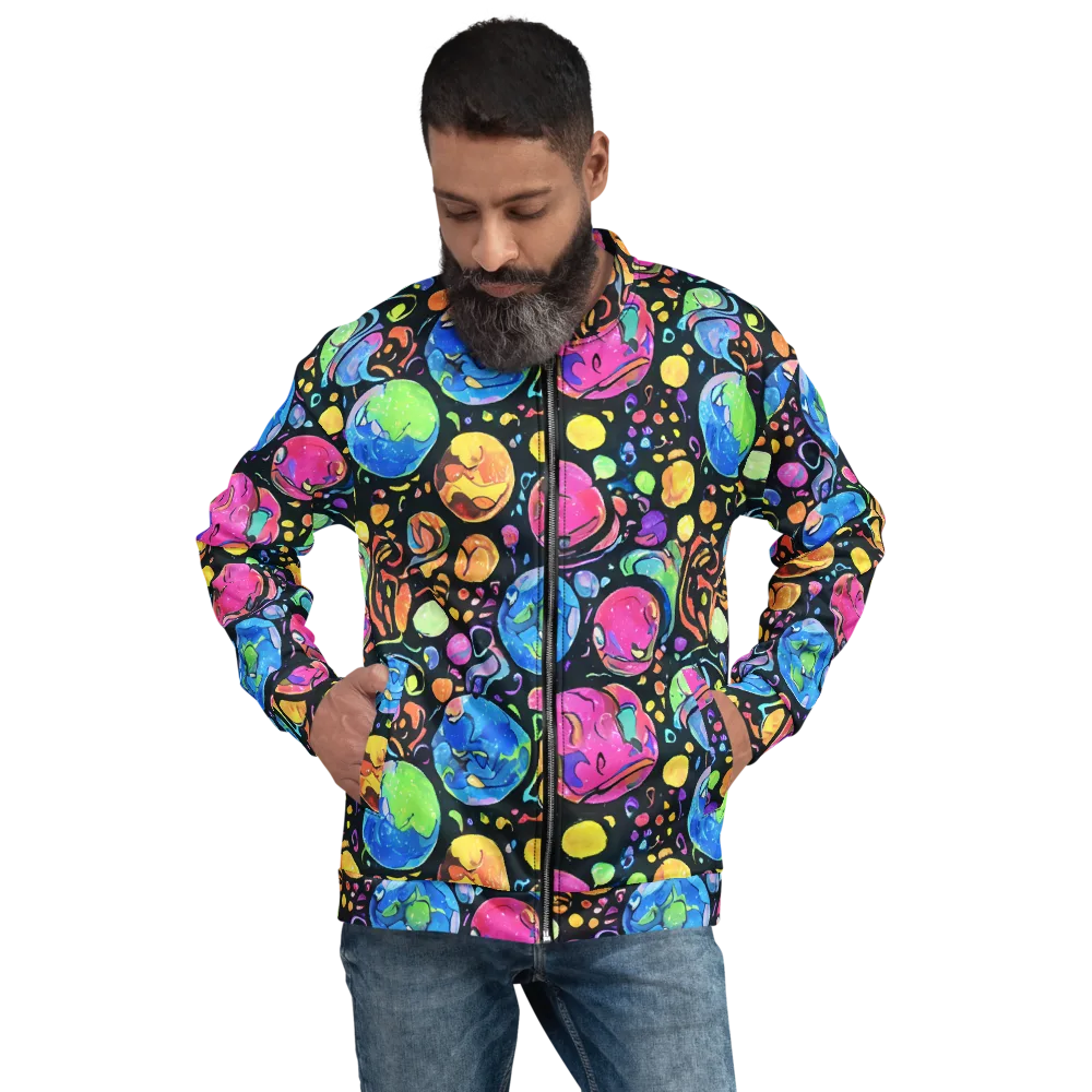 Planet Playground on Bomber Jacket — Front