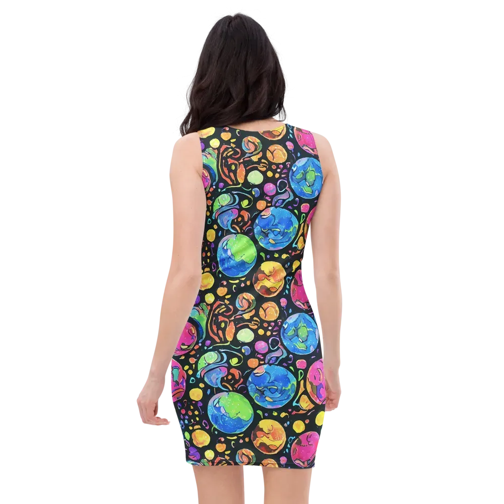 Planet Playground on Bodycon Dress — Back