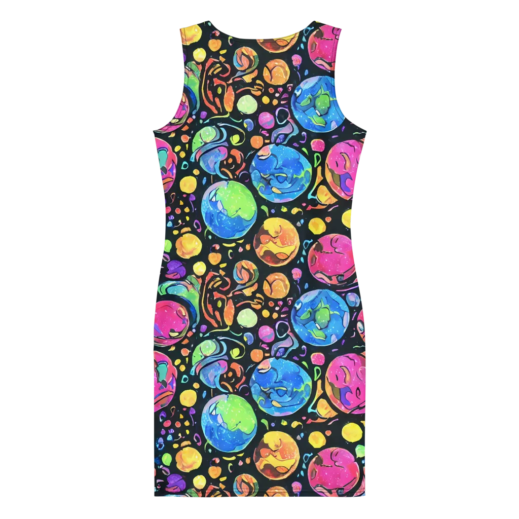 Planet Playground on Bodycon Dress — Back