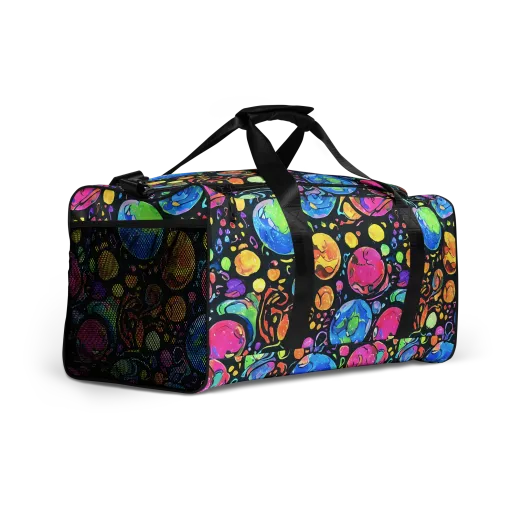 Planet Playground on a Duffle Bag