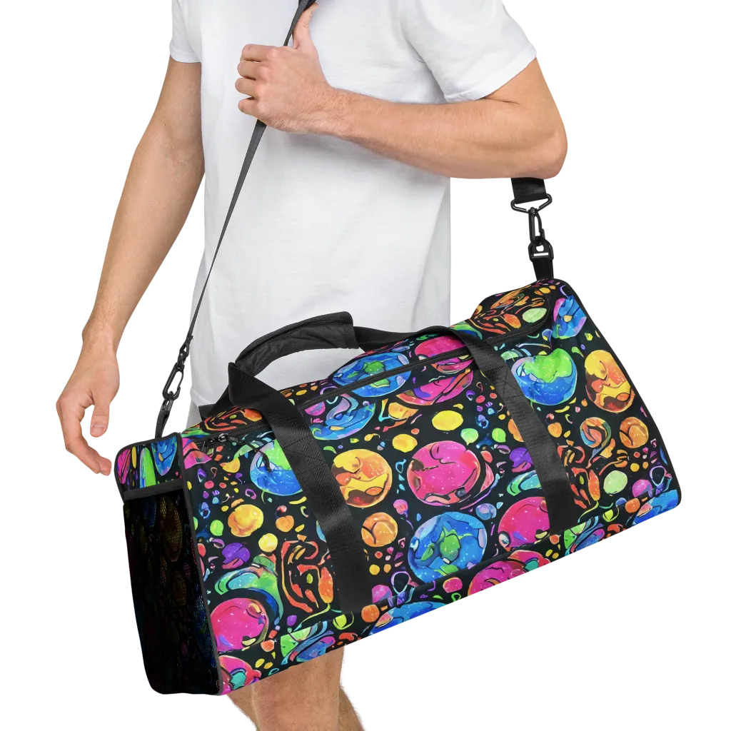 Planet Playground on Duffle Bag — Right Front