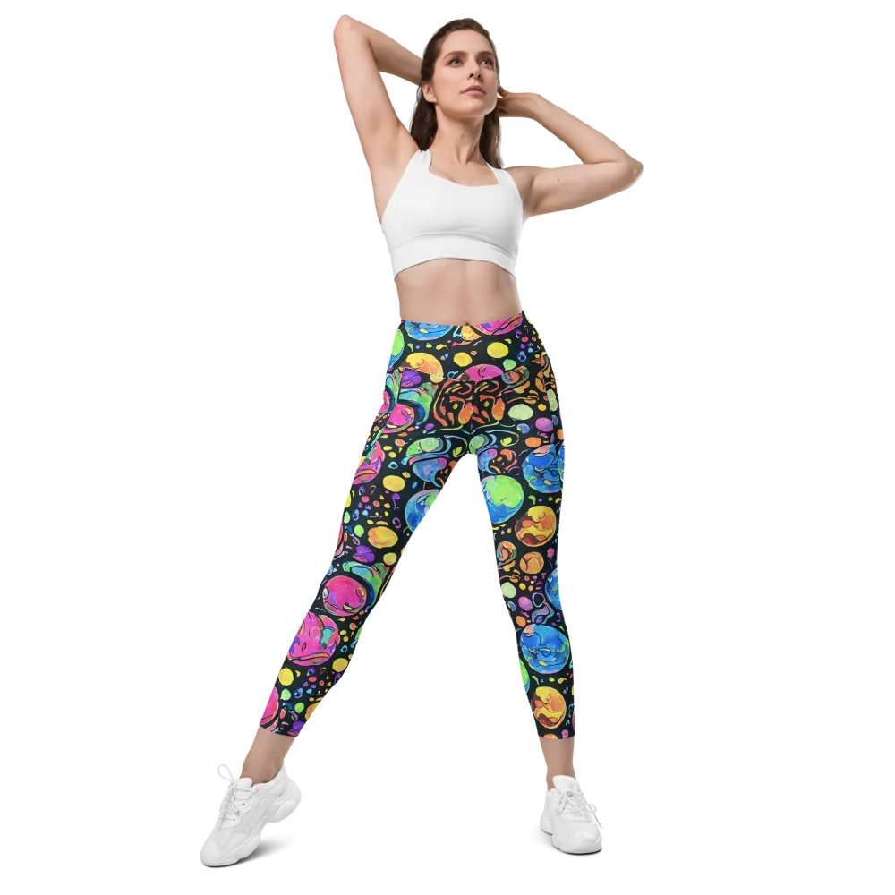 Planet Playground on Leggings with Pockets — Front