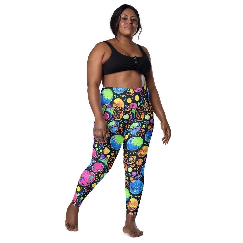 Planet Playground on Leggings with Pockets — Front