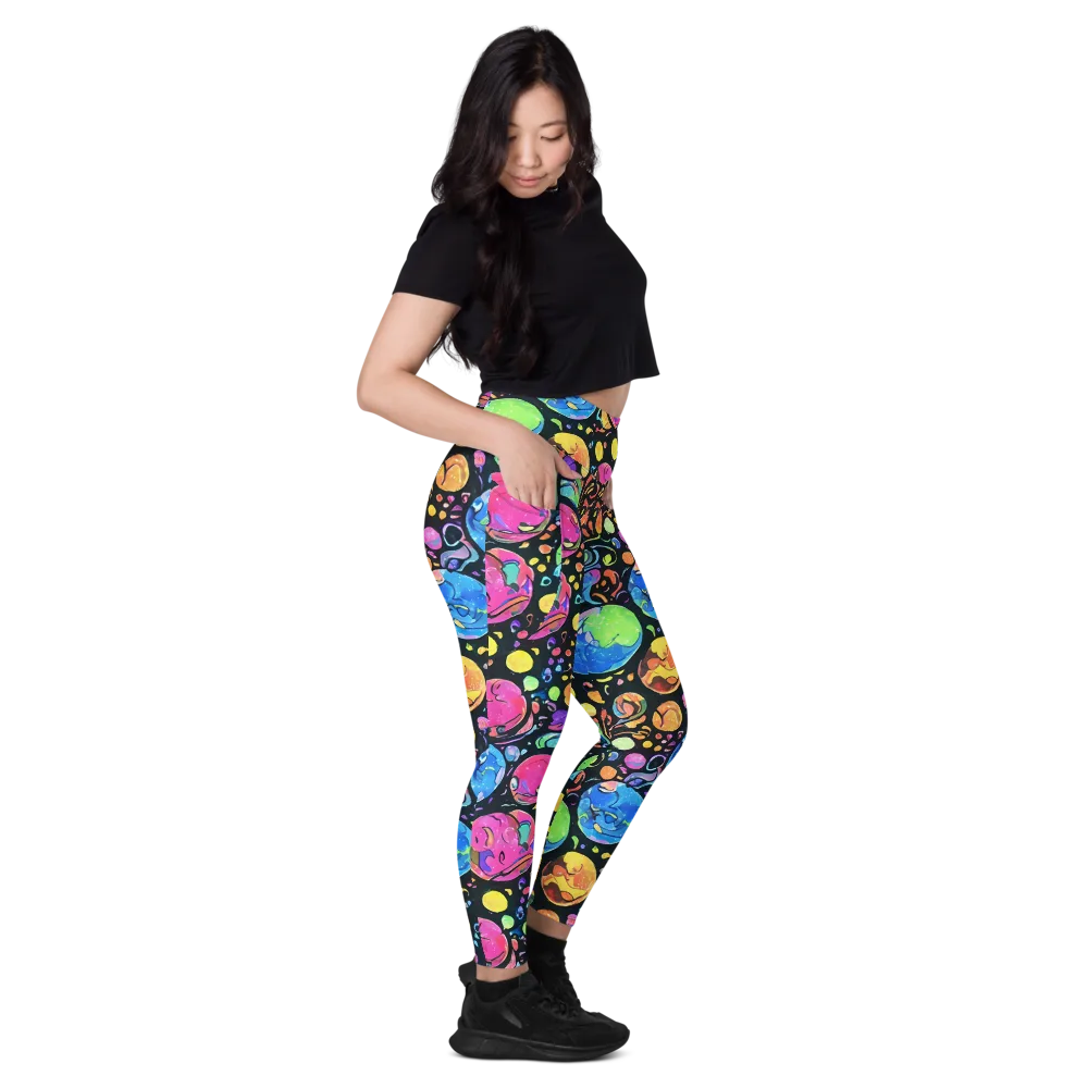 Planet Playground on Leggings with Pockets — Right