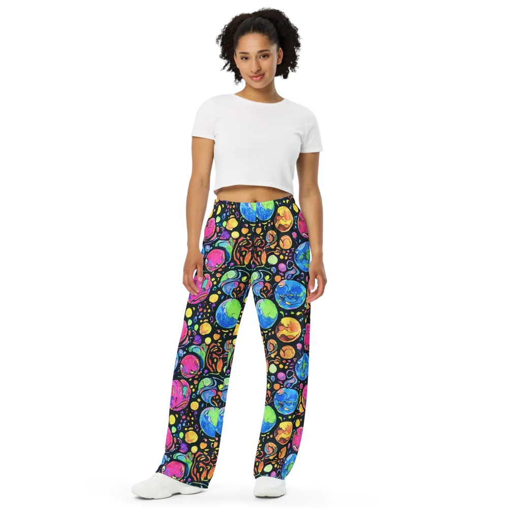 Planet Playground on Wide-Leg Pants — Front