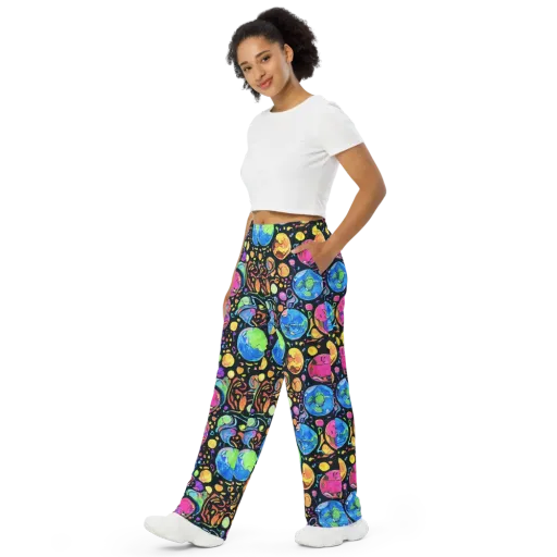 Planet Playground on a Wide-Leg Pants