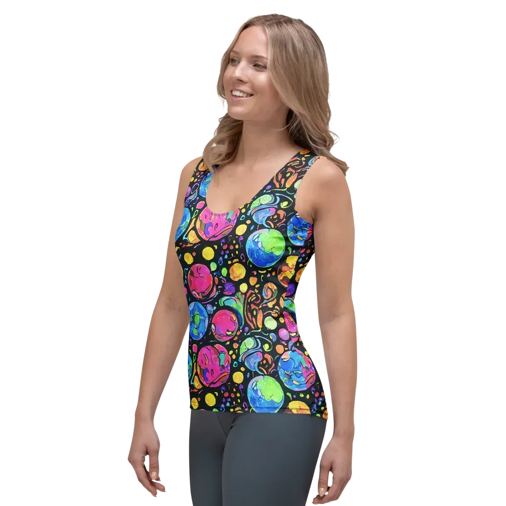 Planet Playground on Women's Tank Top — Left Front