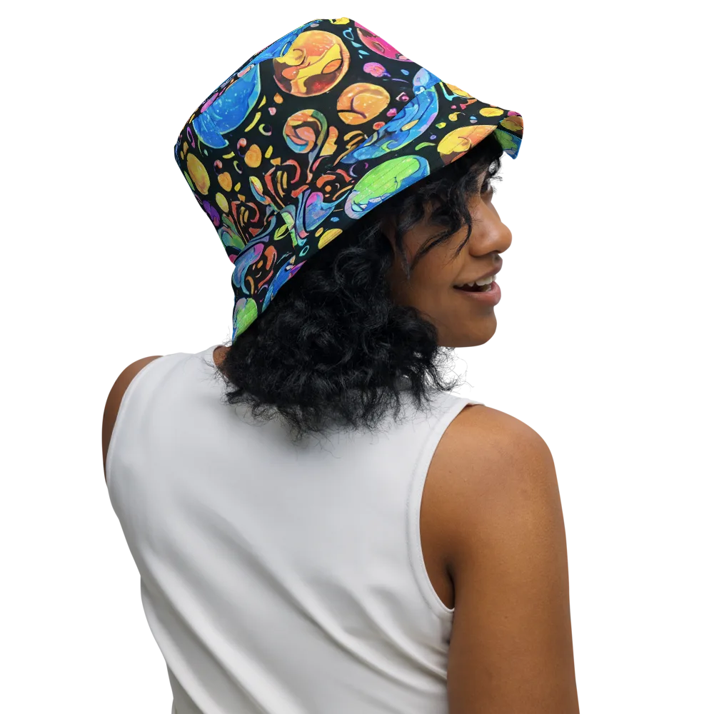 Planet Playground on Reversible Bucket Hat — Right Outside