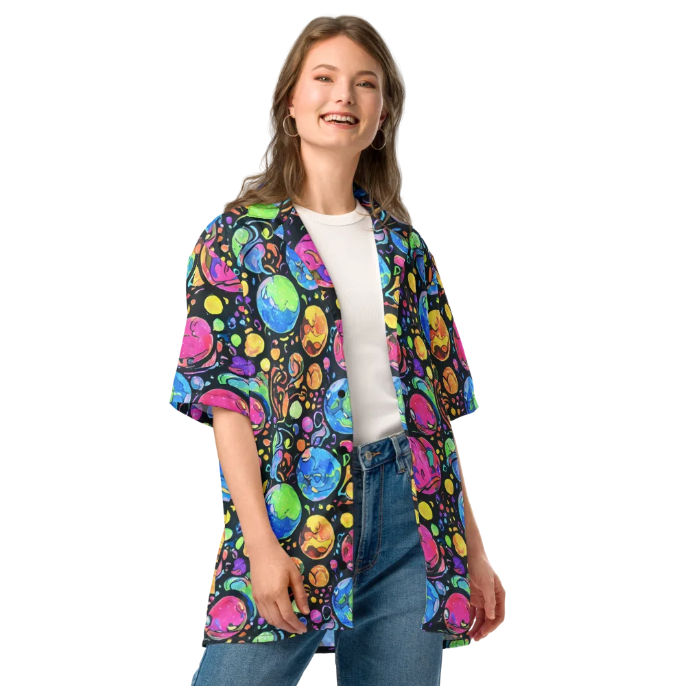Planet Playground on Button Shirt — Front