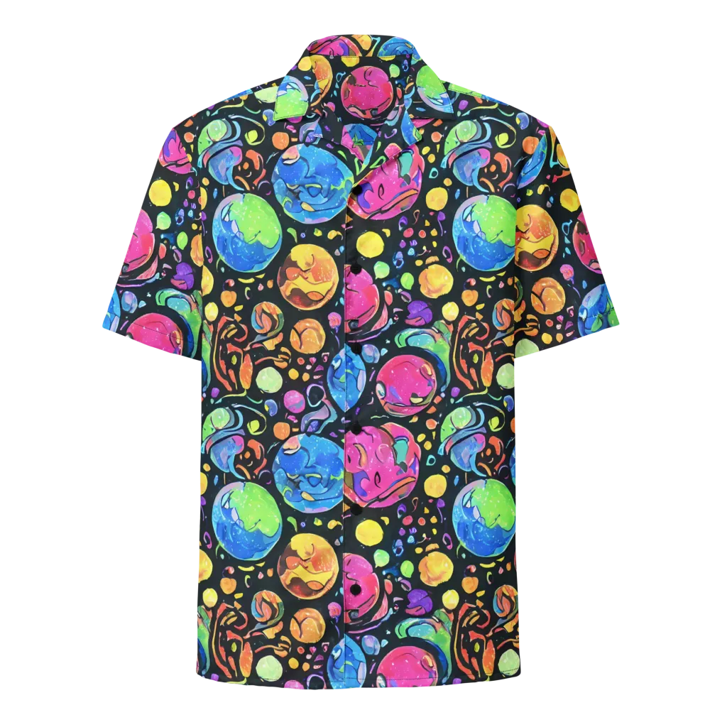 Planet Playground on Button Shirt — Front