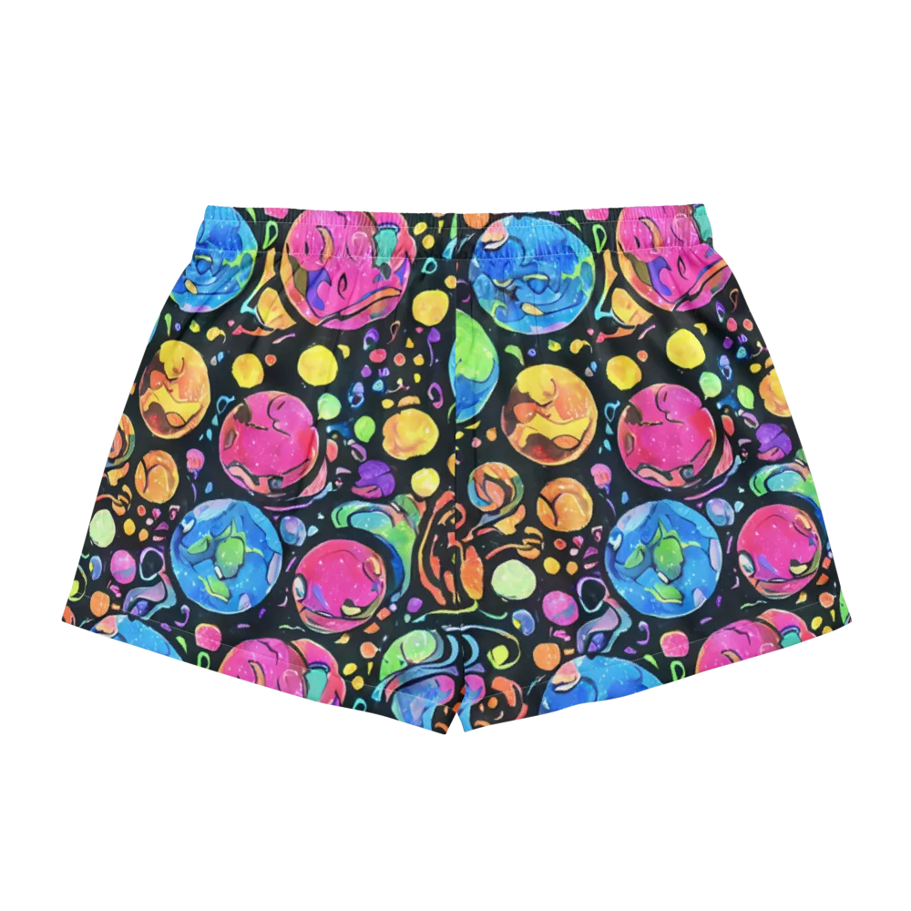 Planet Playground on Women's Pajama Shorts — Back
