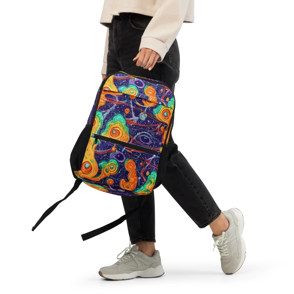 Flame And Frequency on Utility Backpack — Front