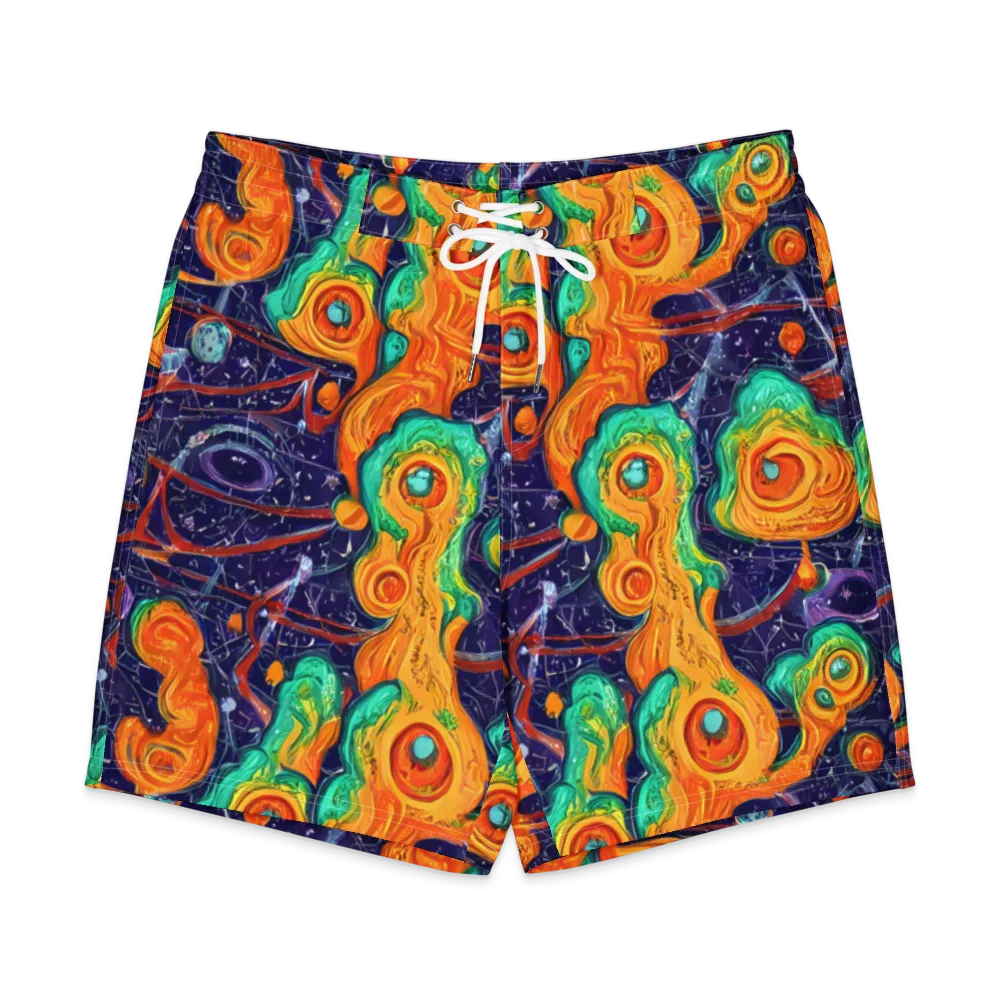 Flame And Frequency on Men's Board Shorts — Front