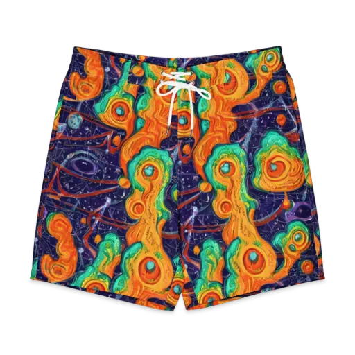 Flame And Frequency on a Men's Board Shorts