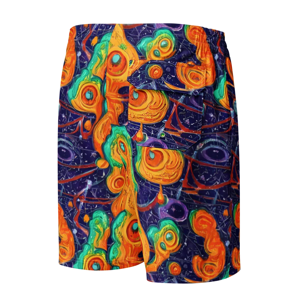Flame And Frequency on Men's Board Shorts — Back
