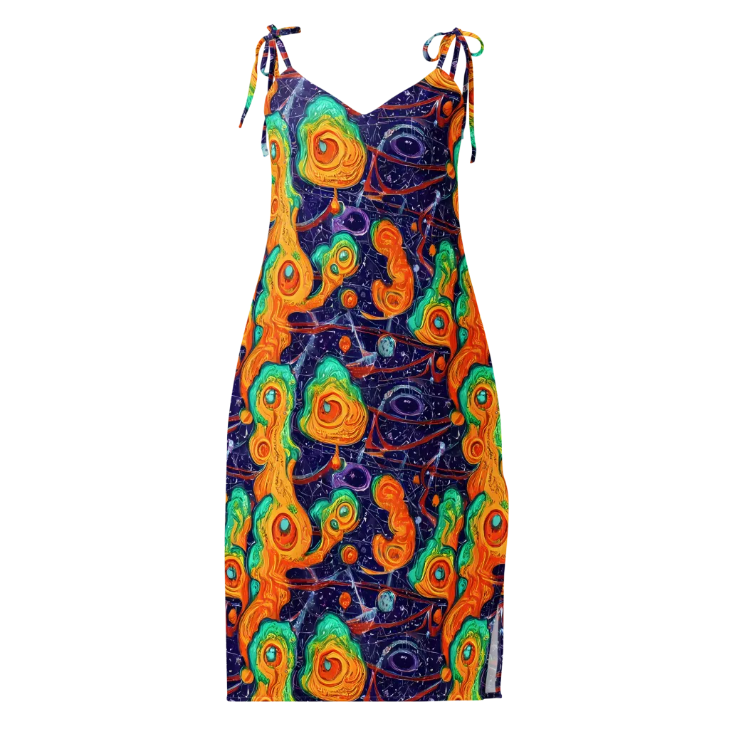 Flame And Frequency on Slip Dress — Front