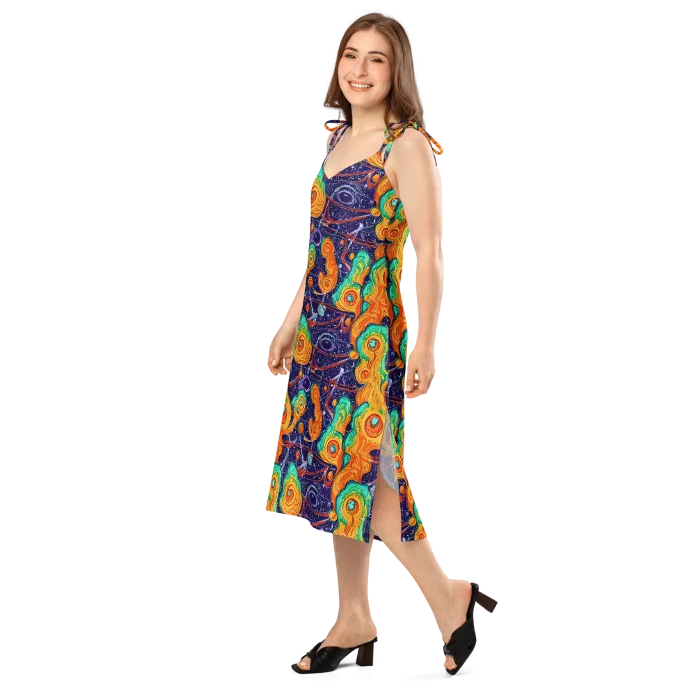 Flame And Frequency on Slip Dress — Left Front