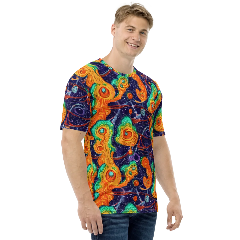 Flame And Frequency on Men's Crew Neck T-Shirt — Right