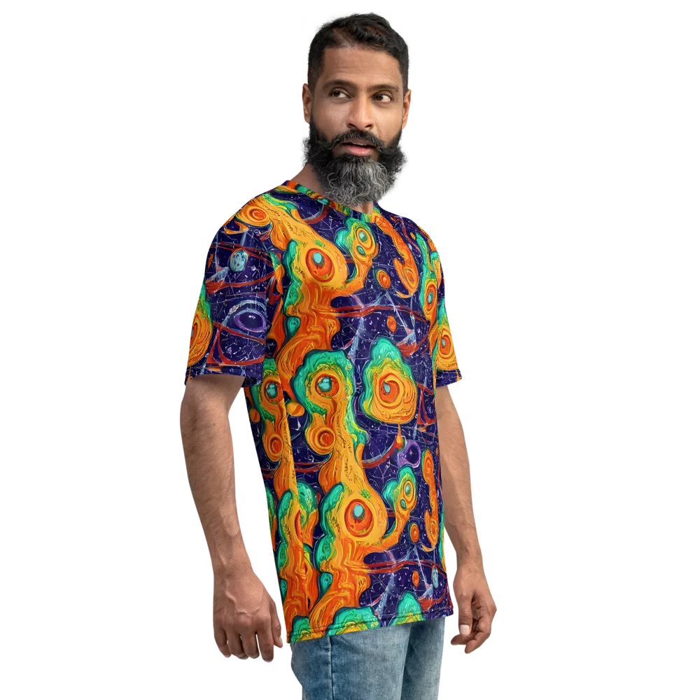 Flame And Frequency on Men's Crew Neck T-Shirt — Right