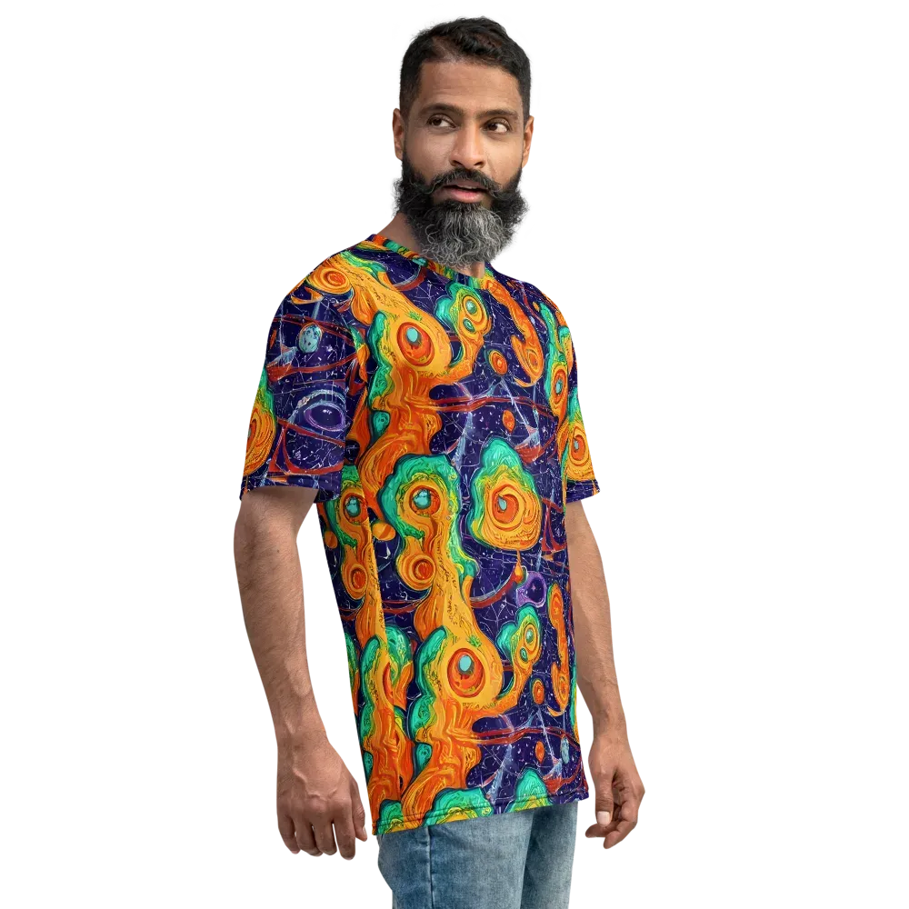 Flame And Frequency on Men's Crew Neck T-Shirt — Right
