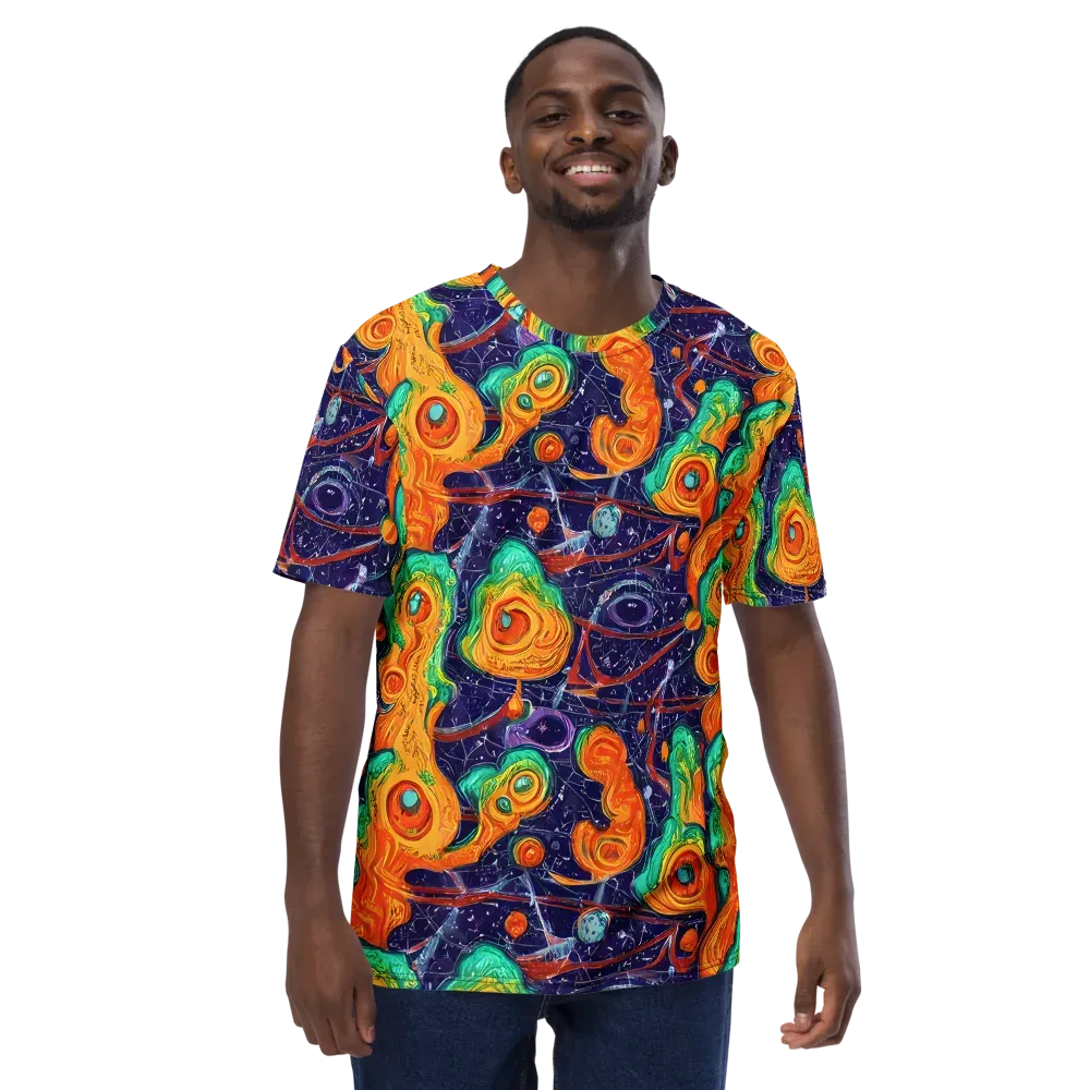 Flame And Frequency on Men's Crew Neck T-Shirt — Front