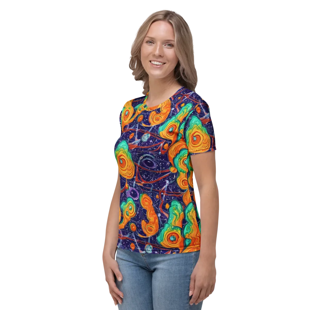 Flame And Frequency on Women's Crew Neck T-Shirt — Left