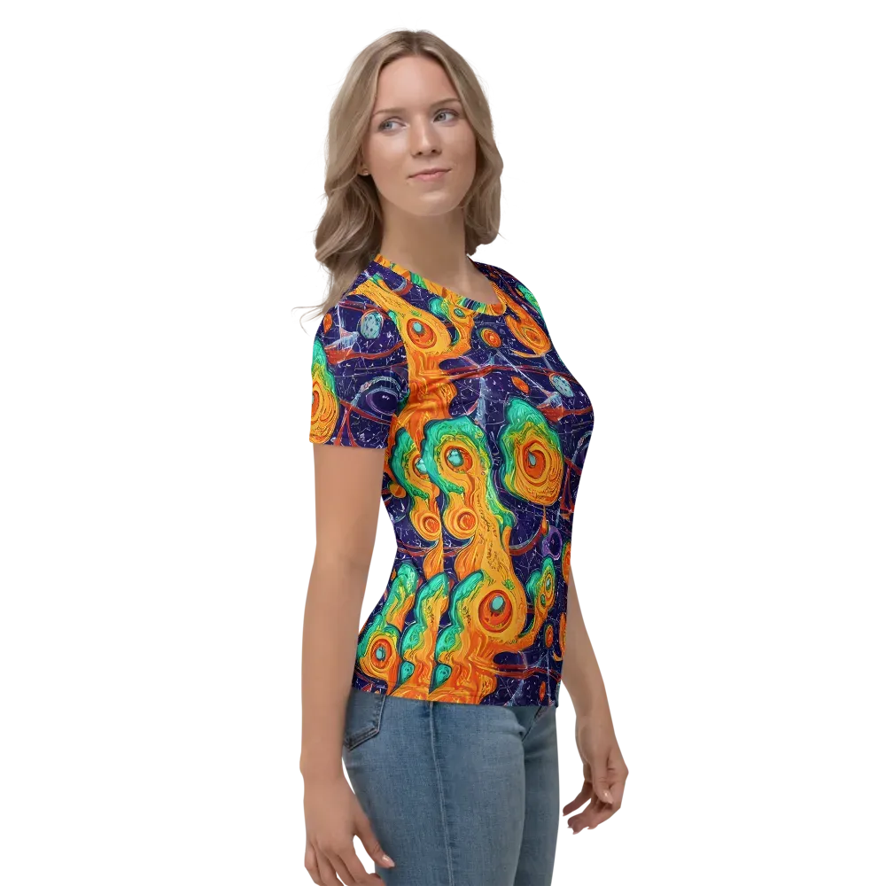 Flame And Frequency on Women's Crew Neck T-Shirt — Right