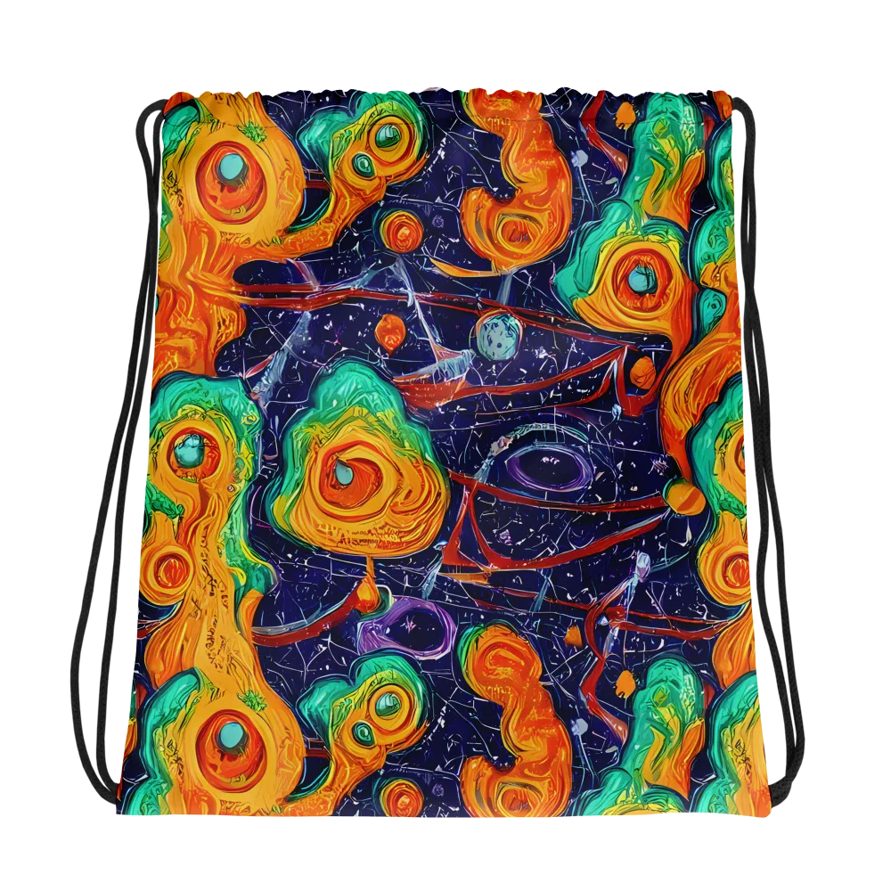 Flame And Frequency on Drawstring Bag — Photo
