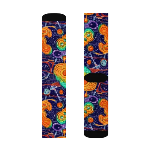 Flame And Frequency on a Socks