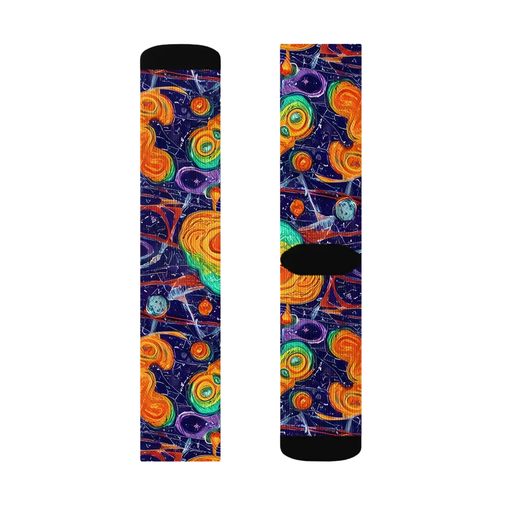 Flame And Frequency on Socks — Right Sock