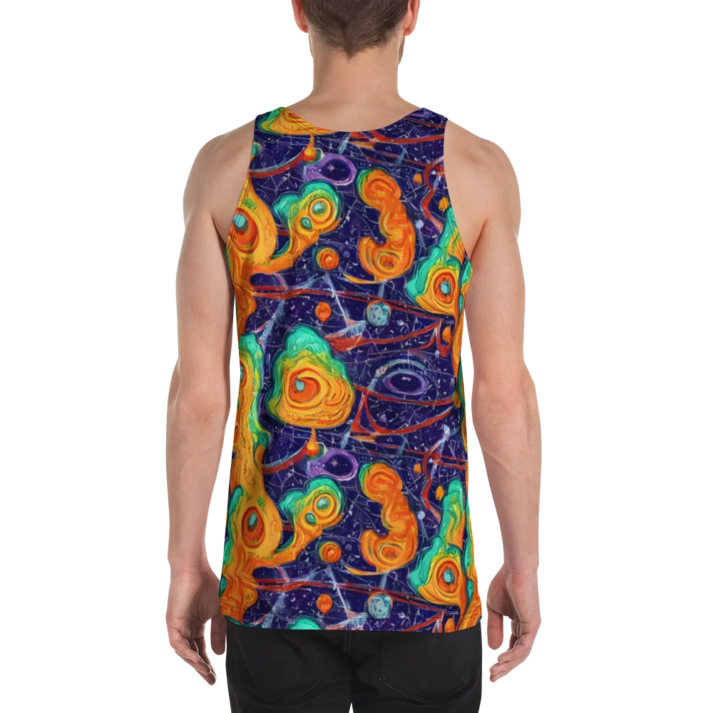 Flame And Frequency on Men's Tank Top — Back