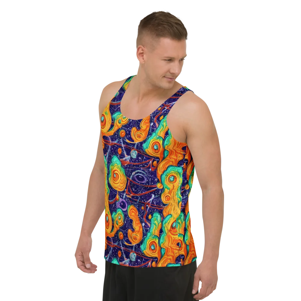 Flame And Frequency on Men's Tank Top — Left Front