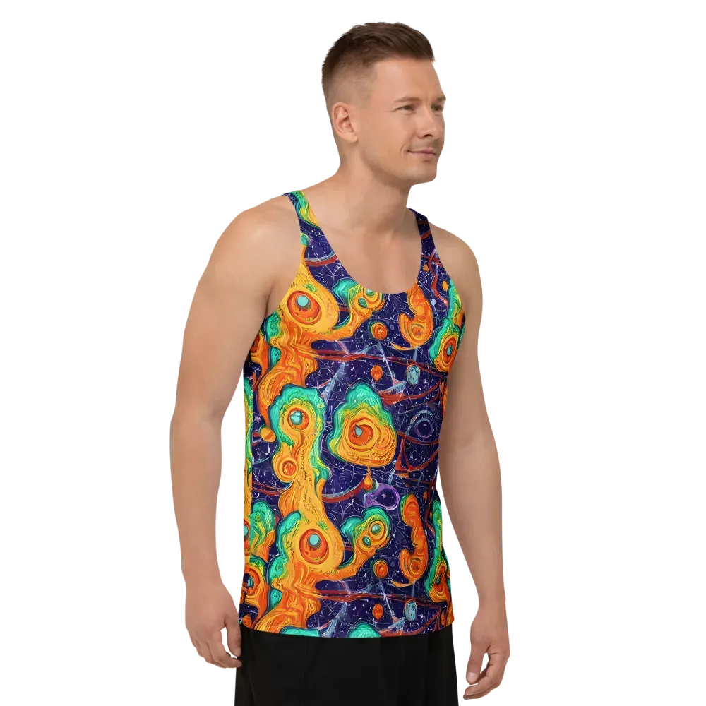 Flame And Frequency on Men's Tank Top — Right Front