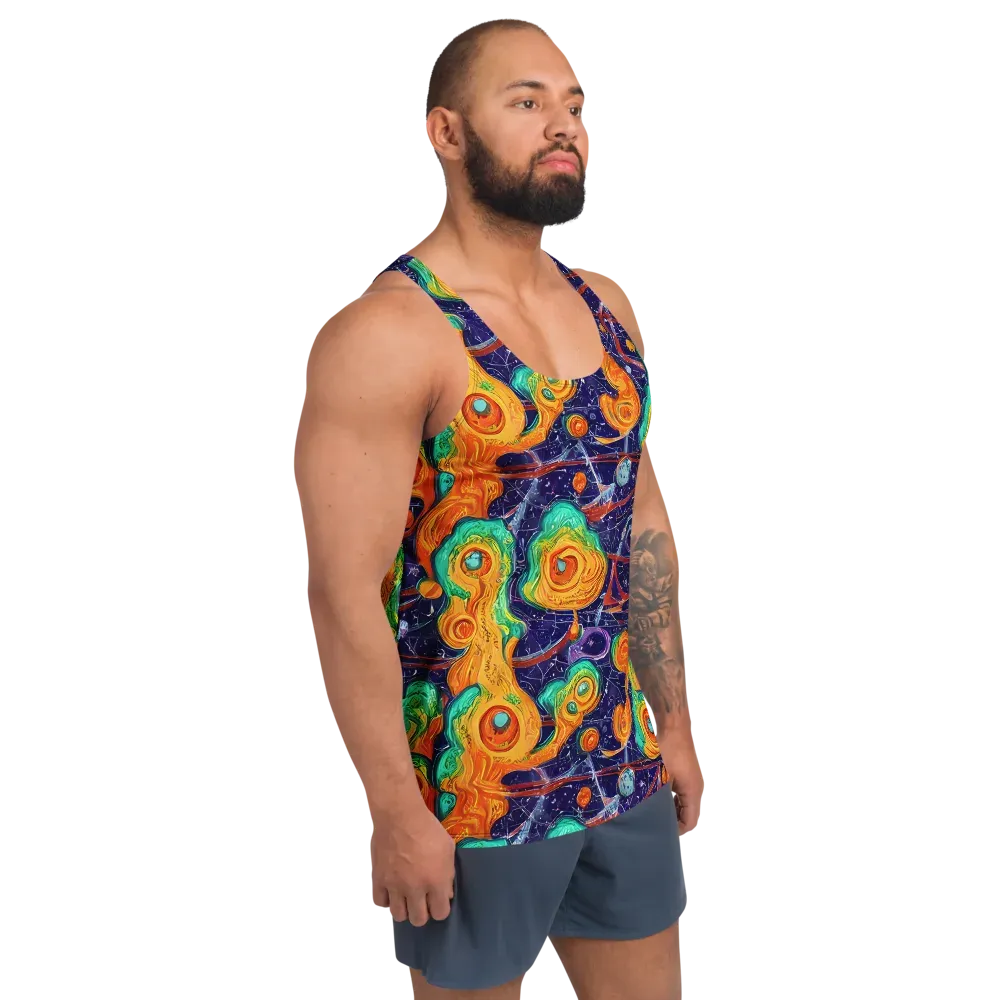 Flame And Frequency on Men's Tank Top — Right Front