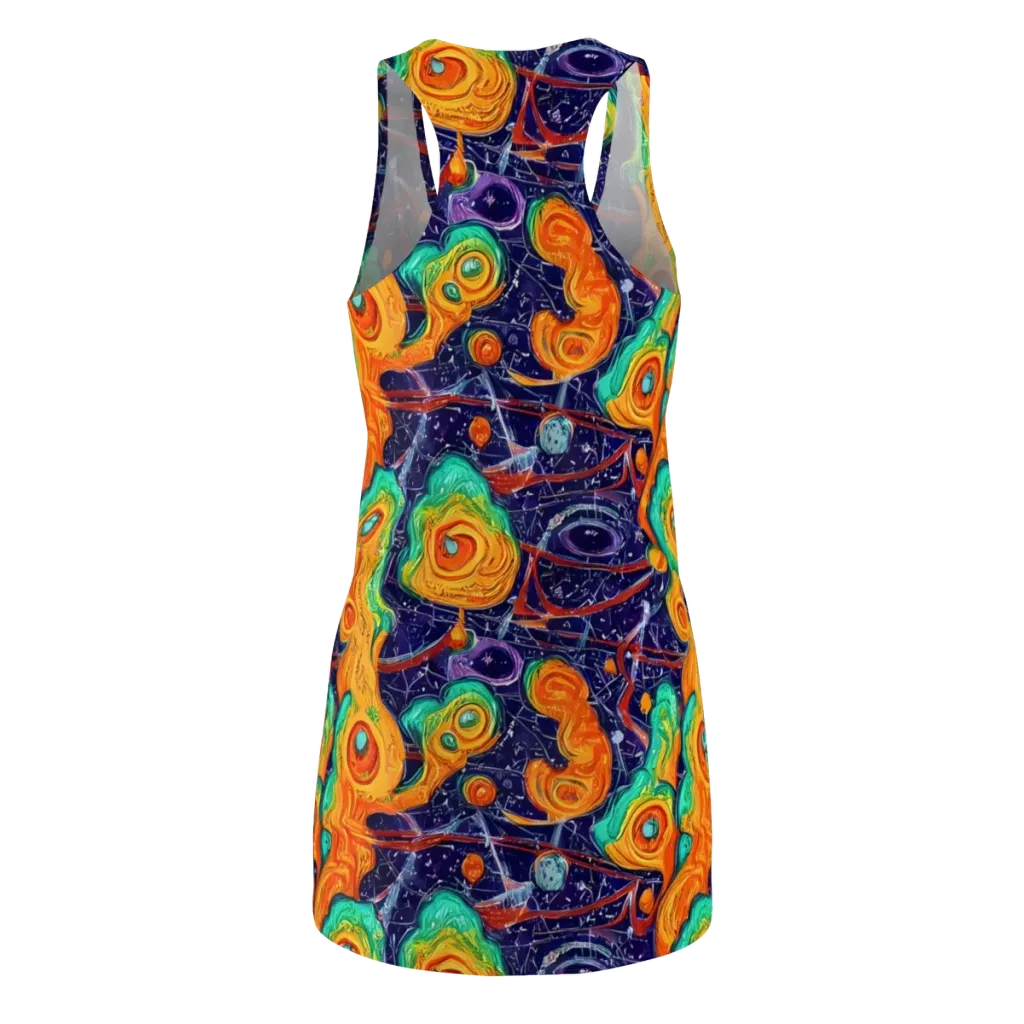 Flame And Frequency on Racerback Dress — Back